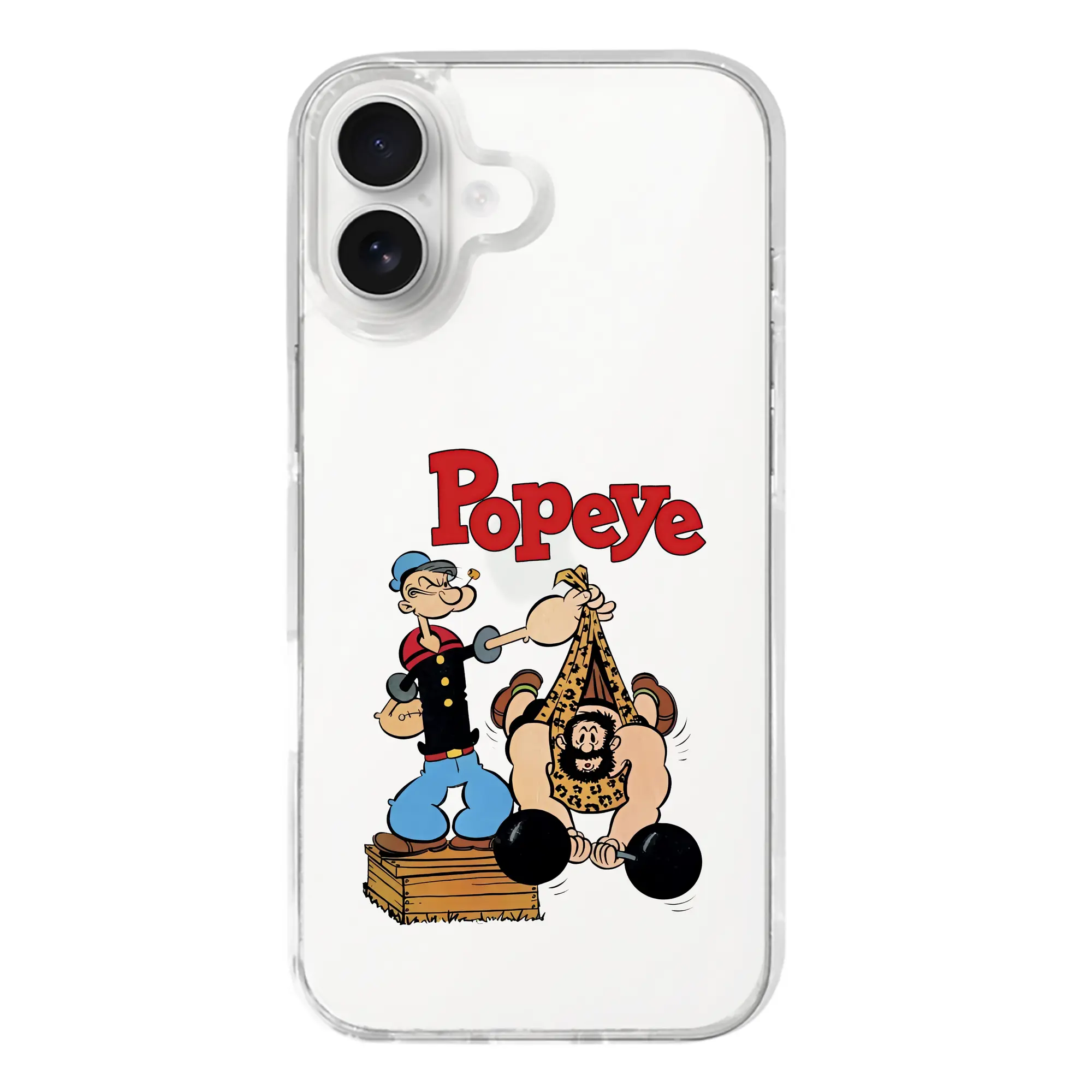 ポパイ グッズ ブルート - iPhone 17シリーズ 透明スマホケース – 薄型・耐衝撃・精密フィット保護カバー